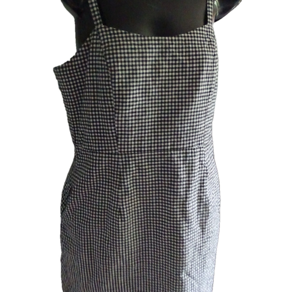 FRANK AND OAK CHECKERED JUMPER DRESS
